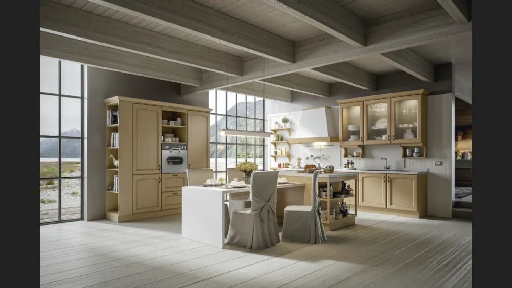 Cucina Classica Cantica con isola di Home Cucine