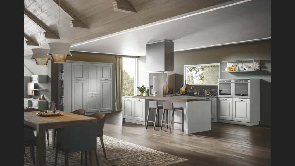 Cucina Classica Contea con isola di Home Cucine