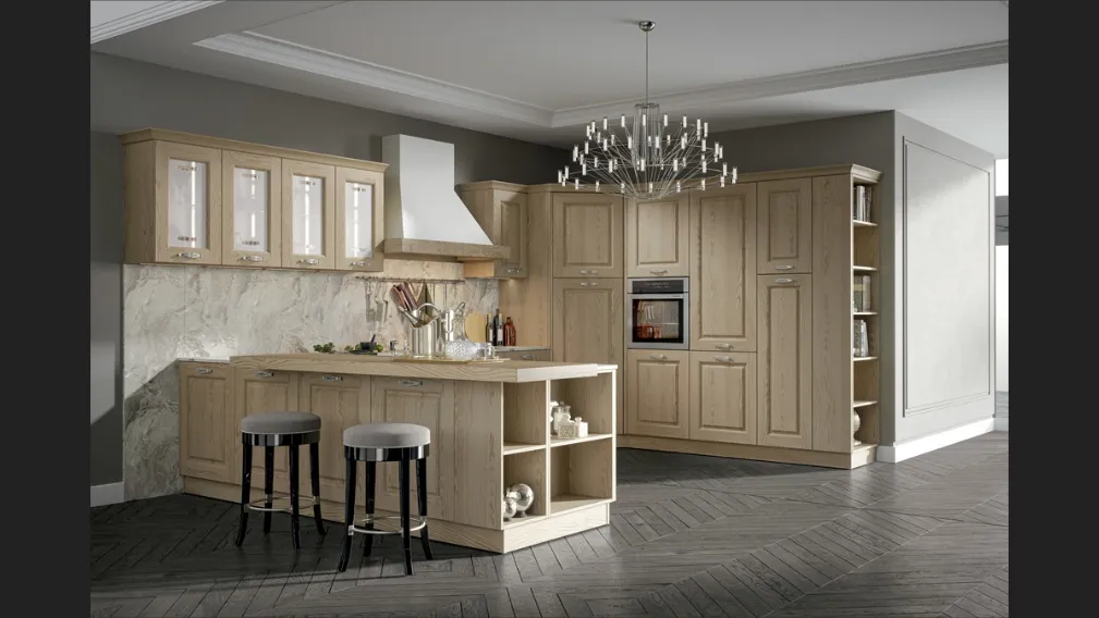 Cucina Classica Contea con penisola di Home Cucine