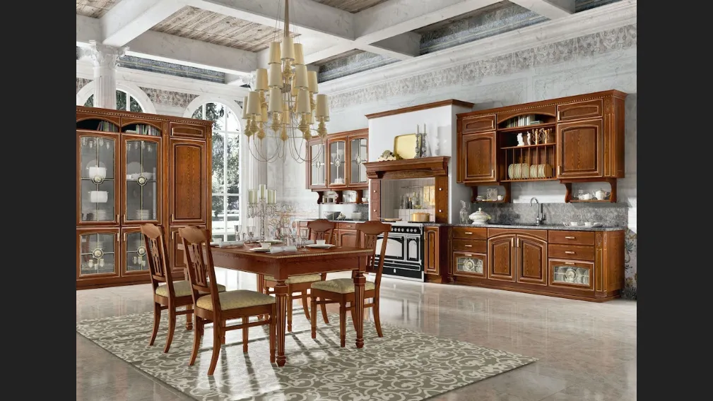 Cucina Classica Gold Elite lineare di Home Cucine