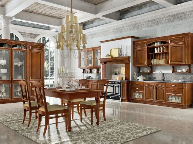Cucina Classica Gold Elite lineare di Home Cucine