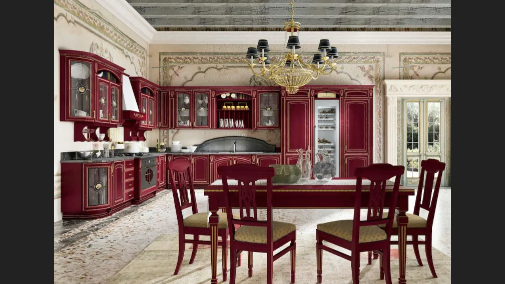 Cucina Classica Gold Elite angolare di di Home Cucine