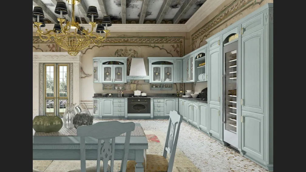 Cucina Classica Gold Elite angolare di di Home Cucine