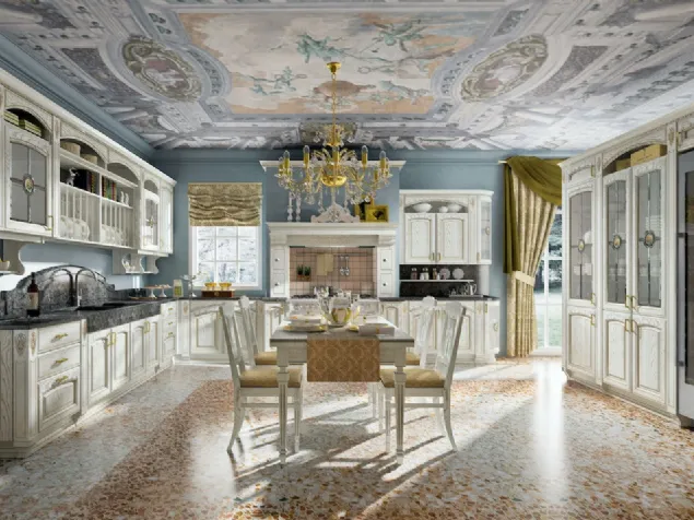 Cucina Classica Gold Elite angolare di di Home Cucine