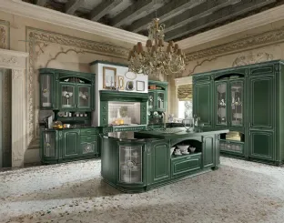 Cucina Classica Gold Elite con isola di Home Cucine