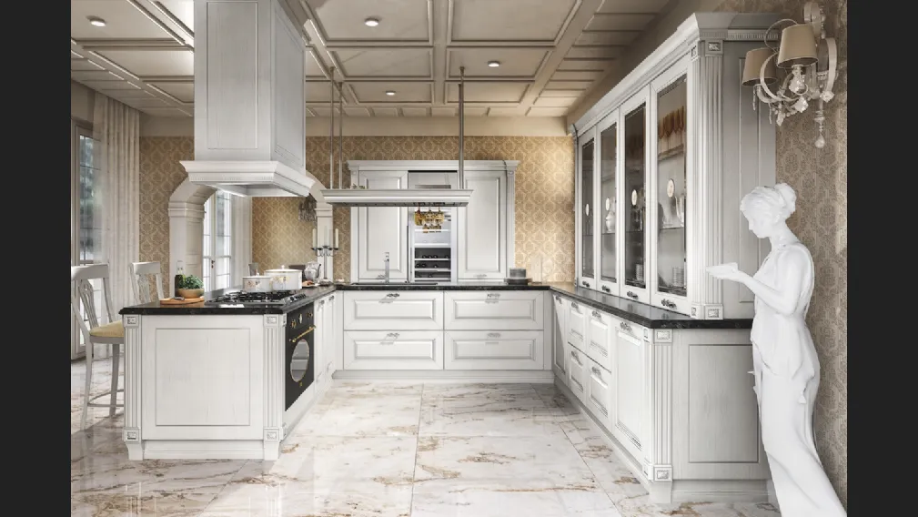 Cucina Classica Imperial con penisola di Home Cucine