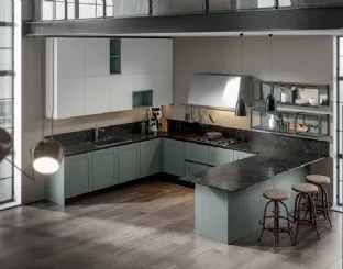 Cucina Classica Olimpia con penisola di Home Cucine