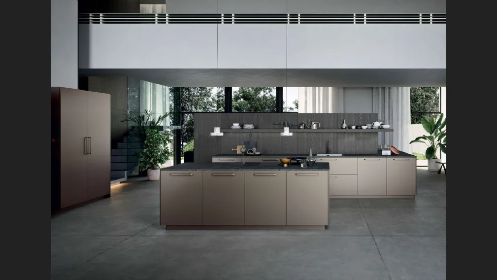 Cucina Moderna Area 22 Maniglia con isola di Dibiesse