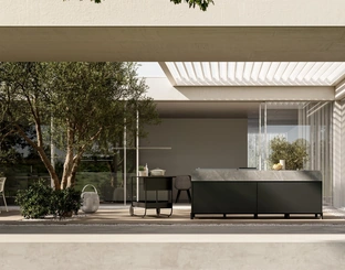 Cucina Moderna per esterno in alluminio Aura 03 di Arredo3