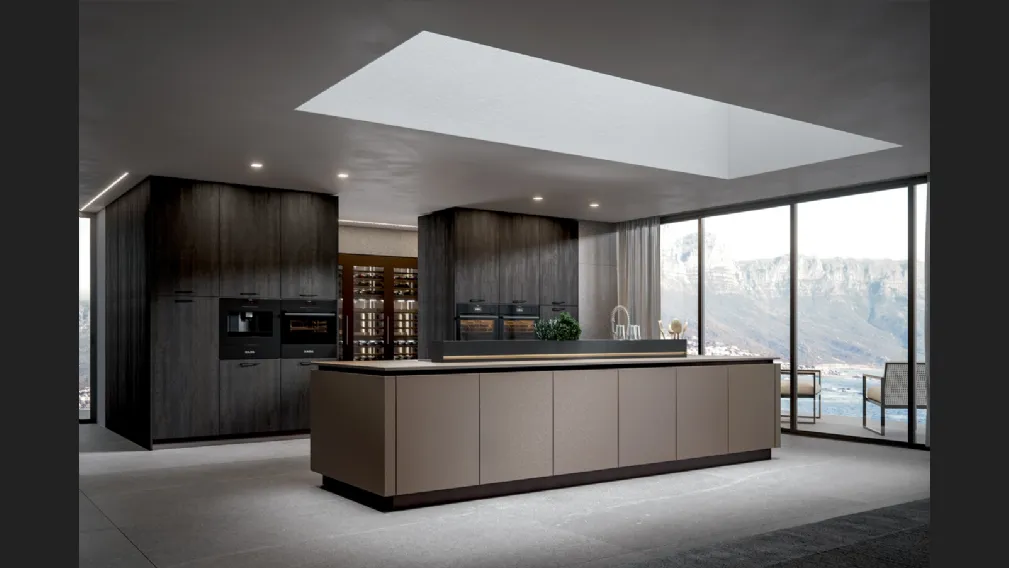 Cucina Moderna Aura con isola di Home Cucine