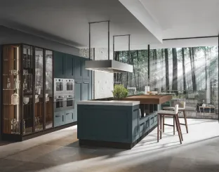 Cucina Moderna Boston con isola in laccato opaco di Home Cucine