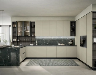 Cucina Moderna con penisola Colibrì 02 di Forma Cucine
