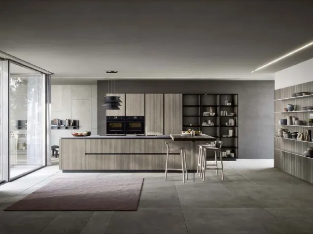 Cucina Moderna Emporio Gola con isola di Dibiesse