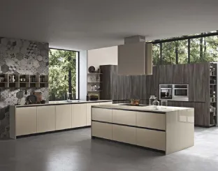 Cucina Moderna Emporio Job con isola di Dibiesse