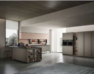 Cucina Moderna Emporio Maniglia con penisola di Dibiesse