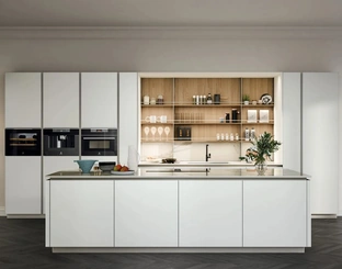Cucina Moderna con isola Aria Tech 05 di Forma Cucine