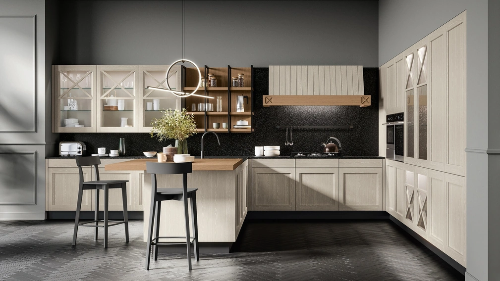 Cucina Moderna con penisola Frida 03 di Arredo3