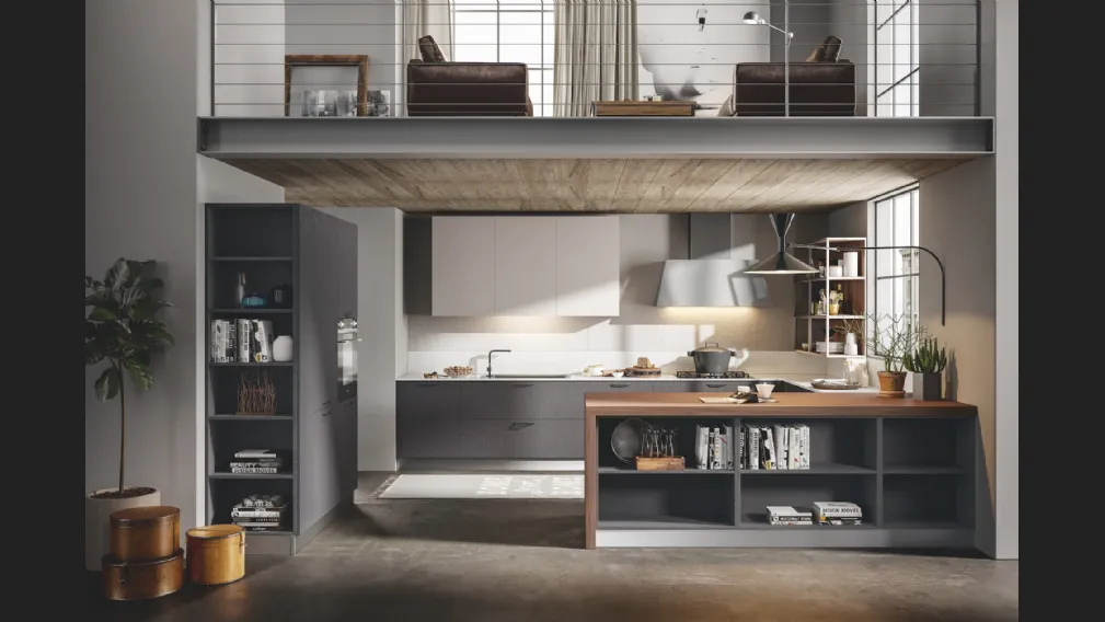 Cucina Moderna Genesi con penisola di Home Cucine