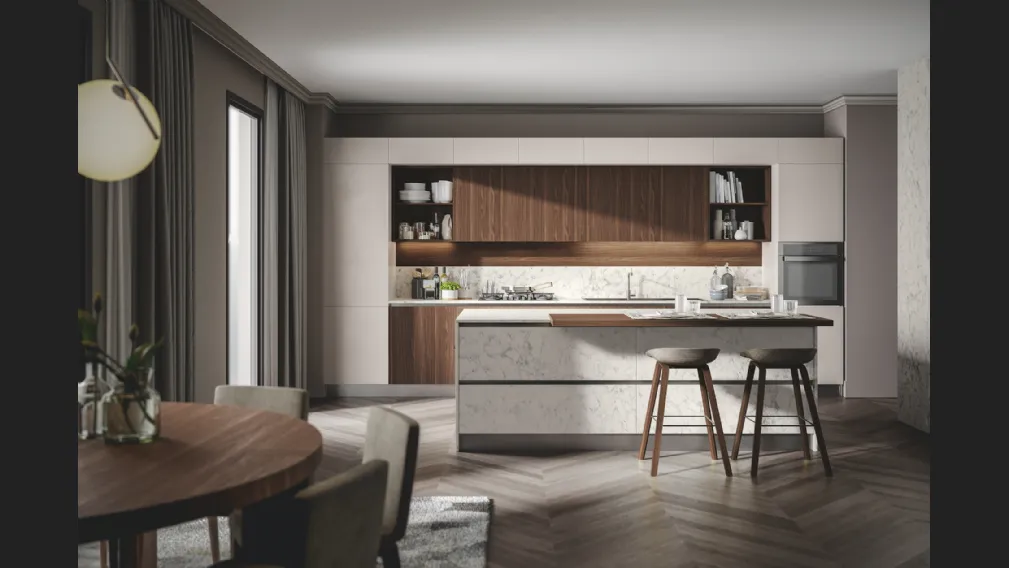 Cucina Moderna Genesi con isola di Home Cucine