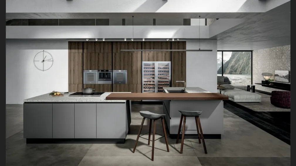 Cucina Moderna Genesi con isola di Home Cucine