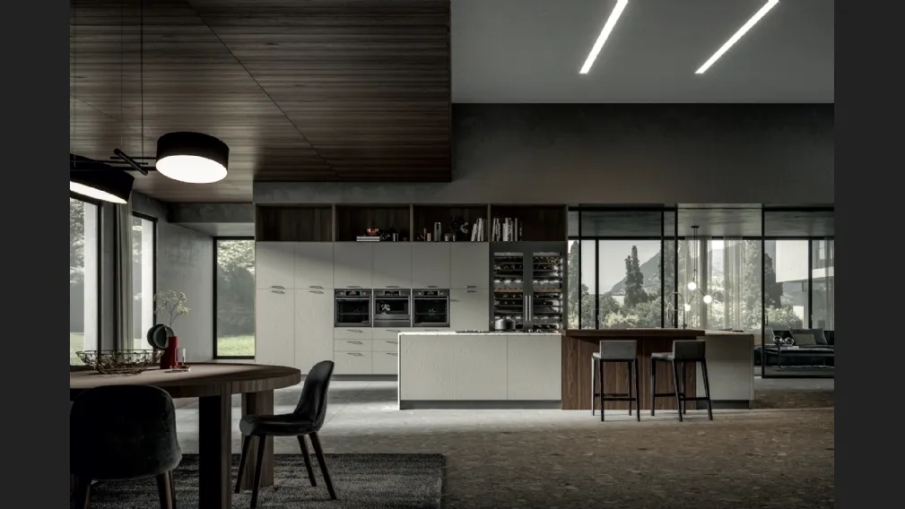 Cucina Moderna Genesi con isola di Home Cucine