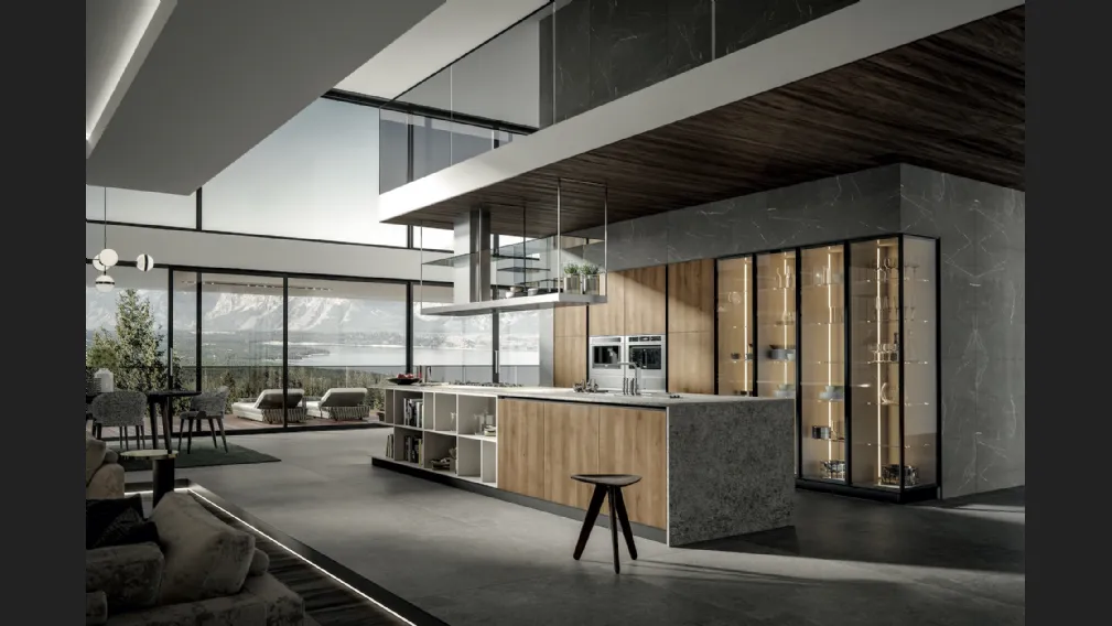 Cucina Moderna Genesi con isola di Home Cucine