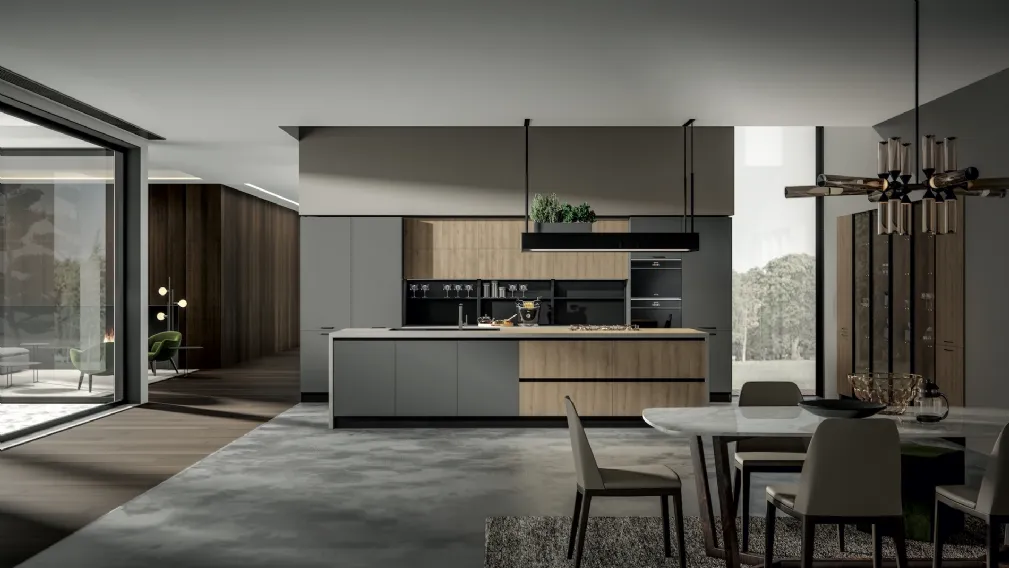 Cucina Moderna Genesi con isola di Home Cucine