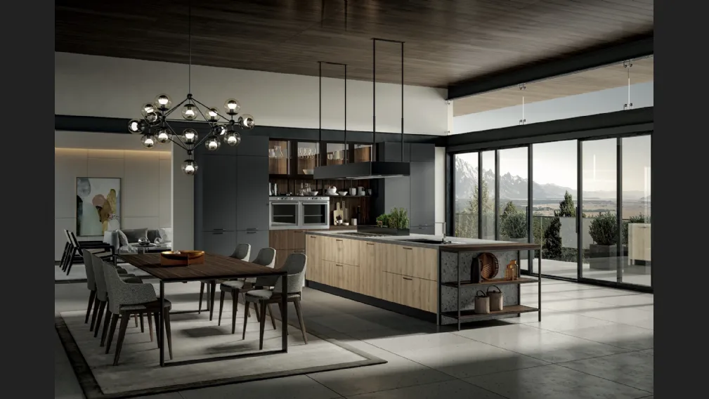 Cucina Moderna Genesi con isola di Home Cucine