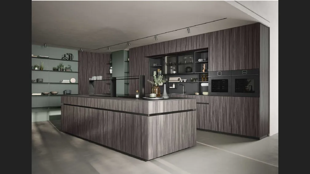 Cucina Moderna GI30 con isola di Dibiesse