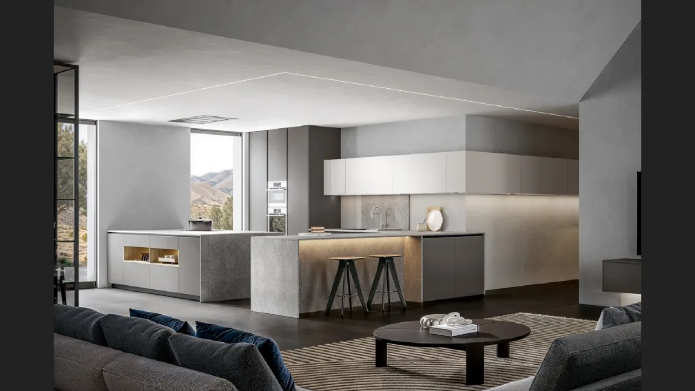 Cucina Moderna Infinity con penisola di Home Cucine