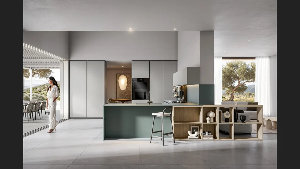 Cucina Moderna Infinity con penisola di Home Cucine