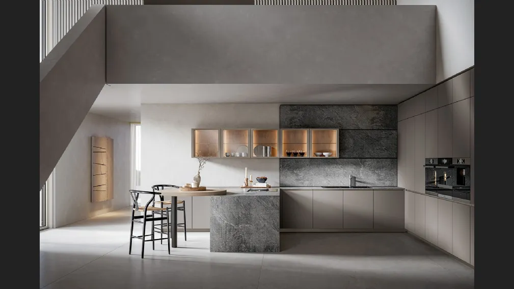 Cucina Moderna Infinity con penisola di Home Cucine