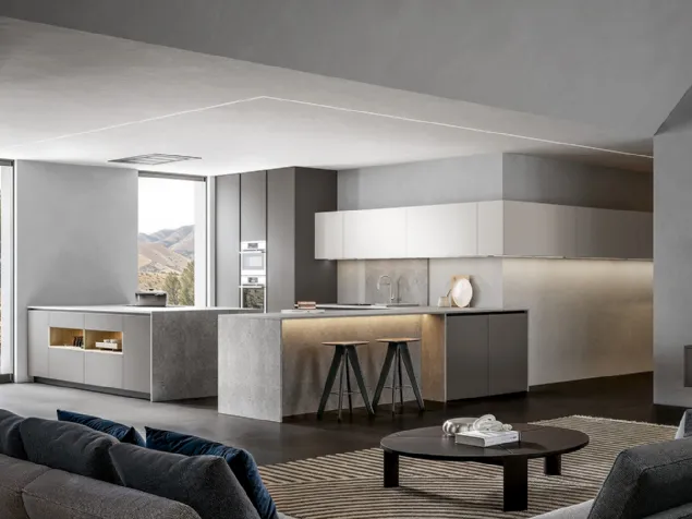 Cucina Moderna Infinity con penisola di Home Cucine