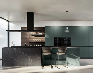 Cucina Moderna in Pet con isola Kalì di Arredo3