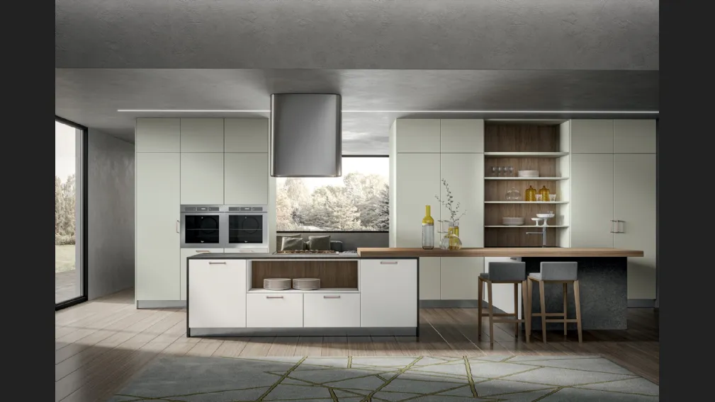 Cucina Moderna Klee con penisola di Home Cucine