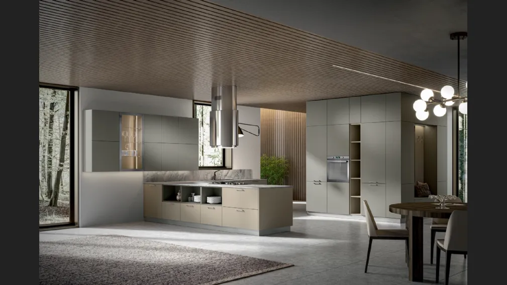 Cucina Moderna Klee con penisola di Home Cucine