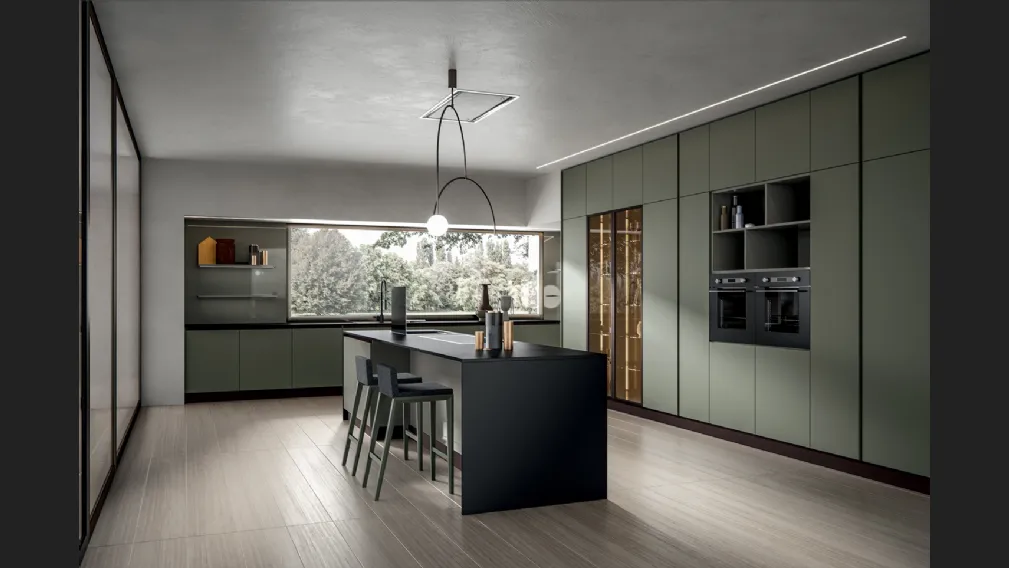 Cucina Moderna Klee con isola di Home Cucine