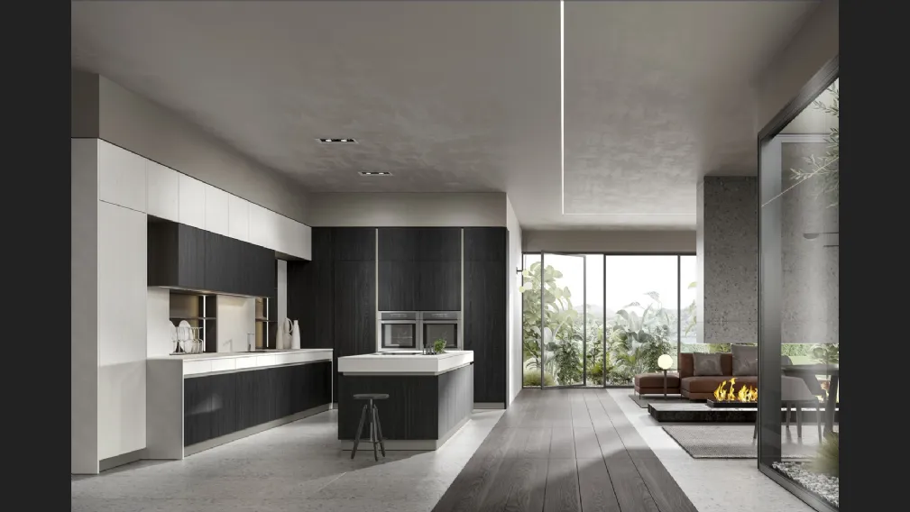 Cucina Moderna Logos con isola di Home Cucine