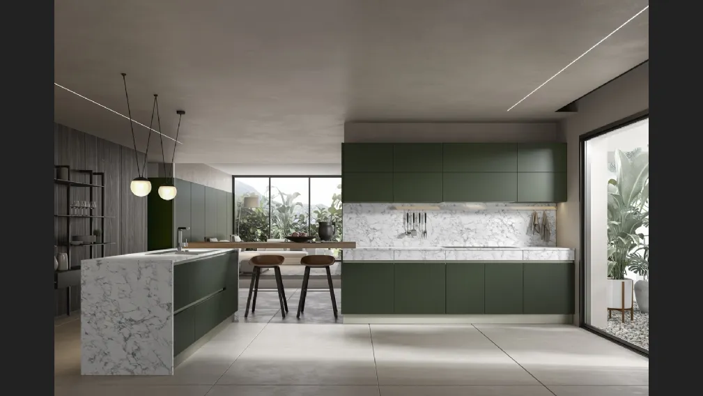 Cucina Moderna Logos con penisola di Home Cucine