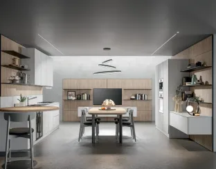 Cucina Moderna Mela con penisola di Home Cucine