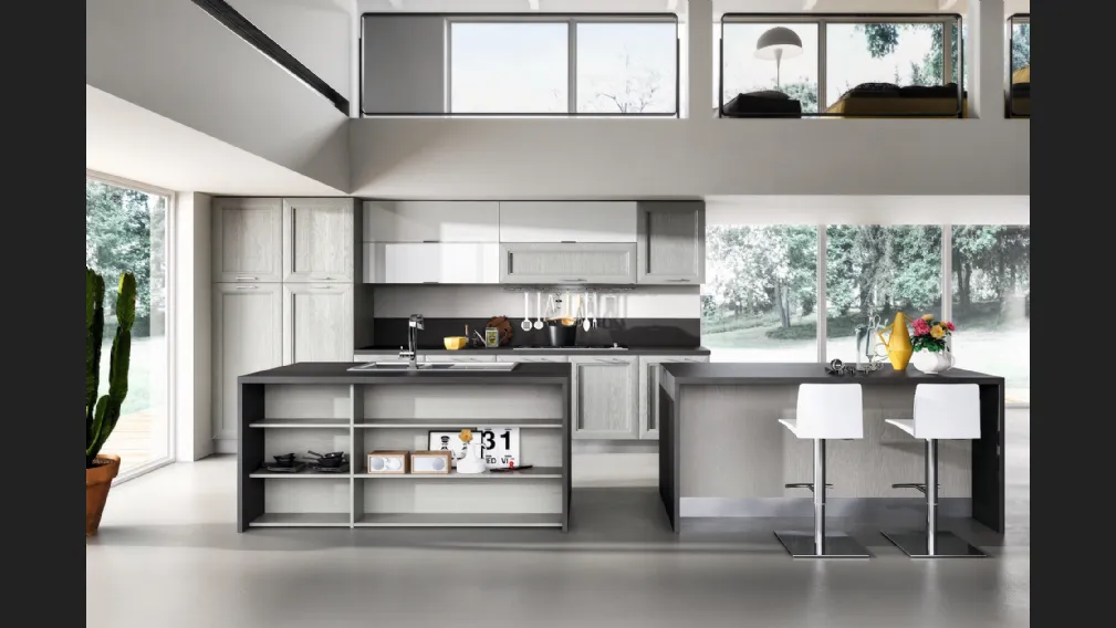 Cucina Moderna Metropoli con isola di Home Cucine