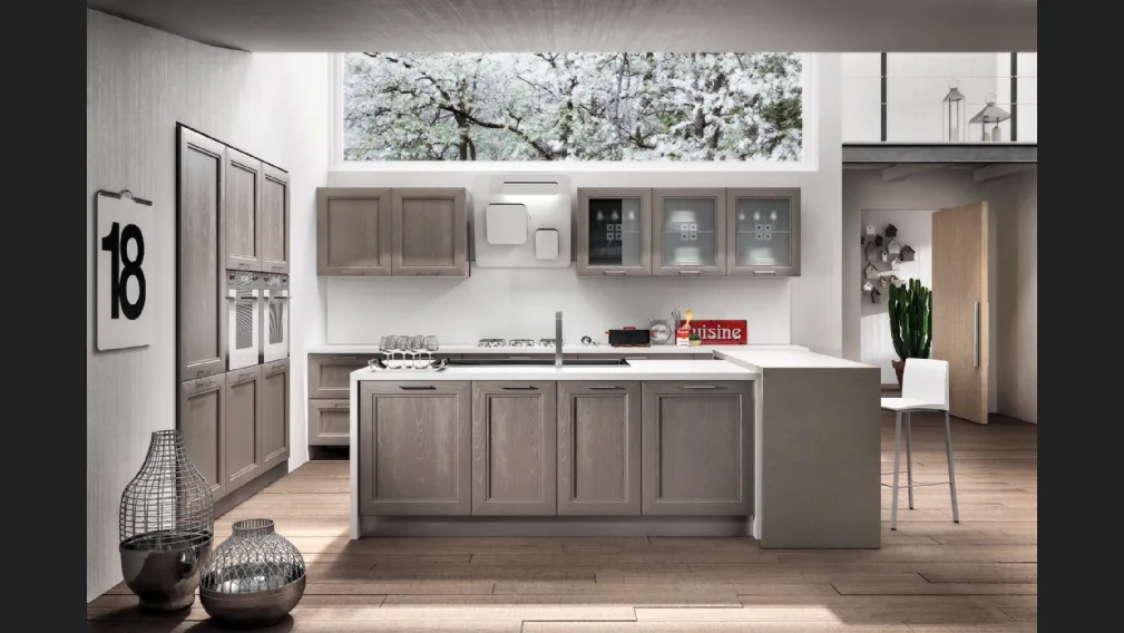 Cucina Moderna Metropoli con isola di Home Cucine