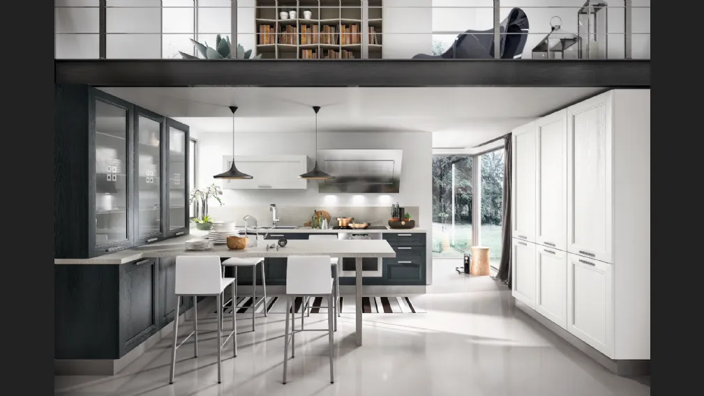 Cucina Moderna Metropoli con penisola di Home Cucine