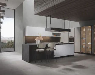 Cucina Moderna Palù con isola in PVC di Home Cucine