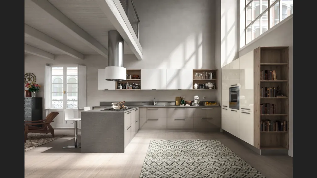 Cucina Moderna Reflexa con penisola di Home Cucine