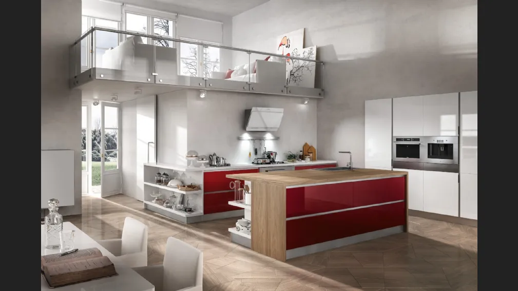 Cucina Moderna Reflexa con isola di Home Cucine