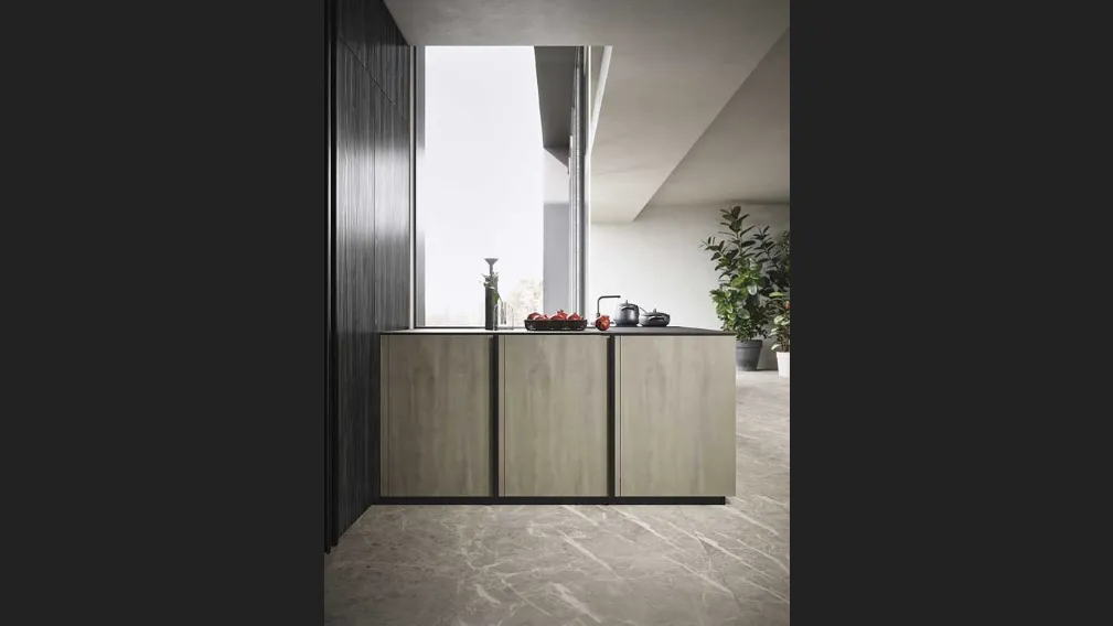 Cucina Moderna Riga con penisola di Dibiesse