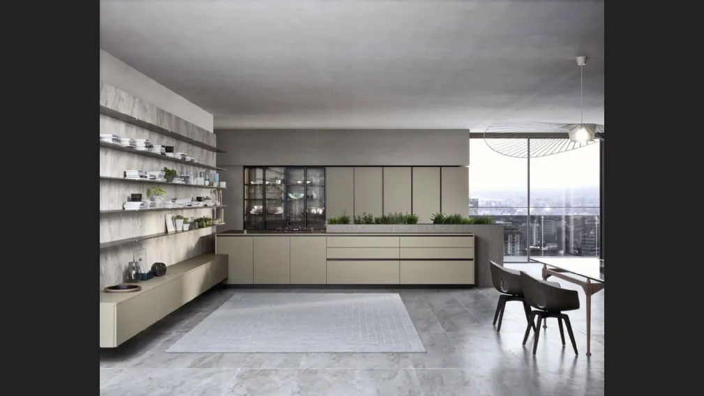 Cucina Moderna lineare Spring Gola 02 in maminato di Dibiesse