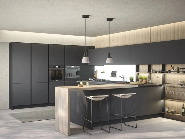 Cucina Moderna con penisola Trend Grip di Forma Cucine