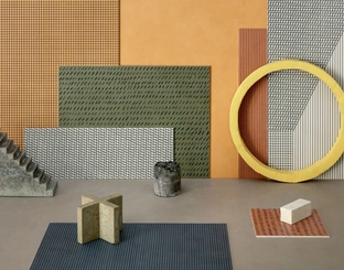 Piastrelle Segni su Pigmenti di Lea Ceramiche